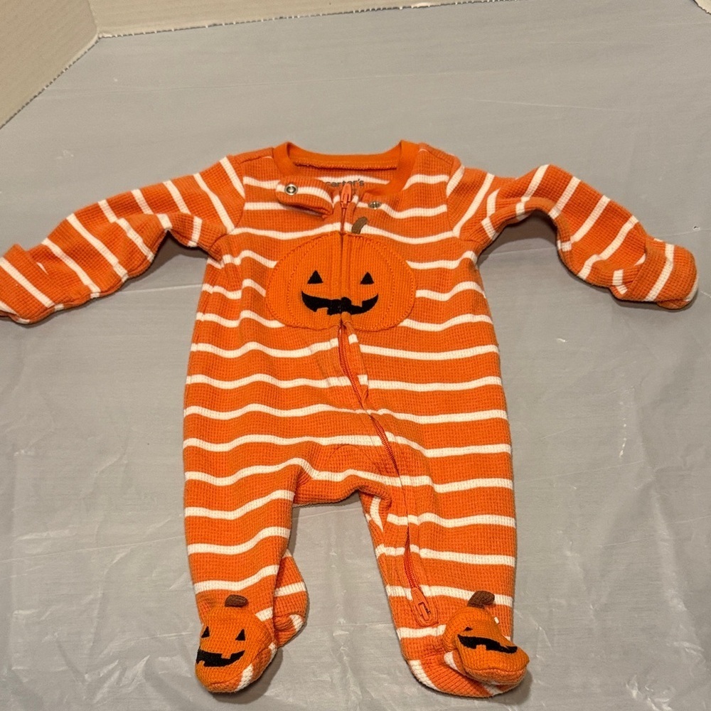 Carter's Halloween  Pumpkin One Piece Newborn